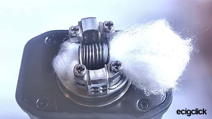 cotton through coil