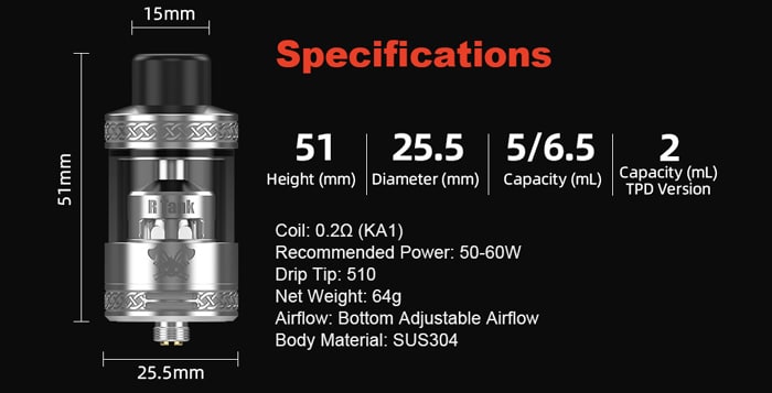 dead rabbit r tank specs