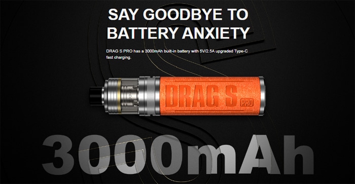 drag s pro battery