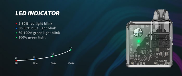 jellybox nano battery LED