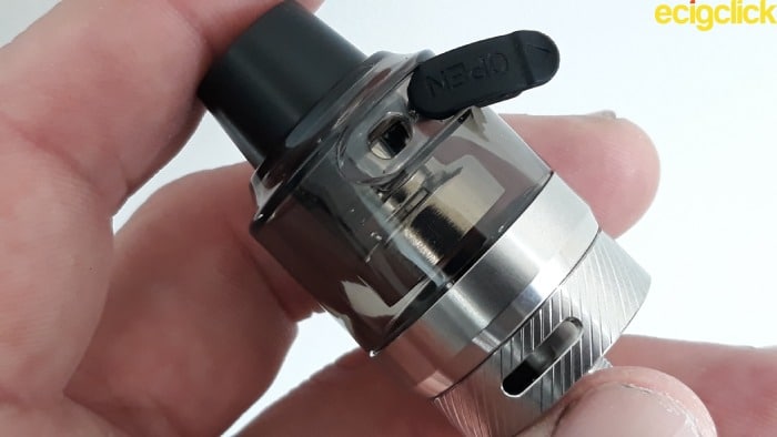 Lost Vape UB Pro Pod Tank fill port opening