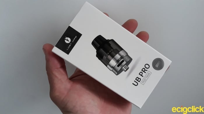 Lost Vape UB Pro Pod Tank packaging