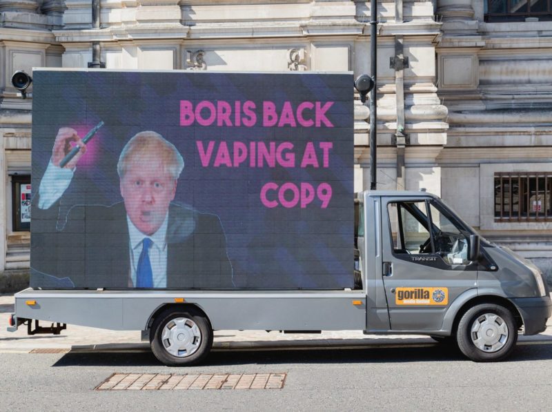 Parliament Square Vape Rally Boris Johnson