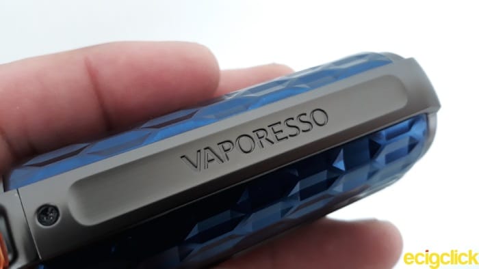 Vaporesso Target 80 gunmetal frame with manufacturer logo