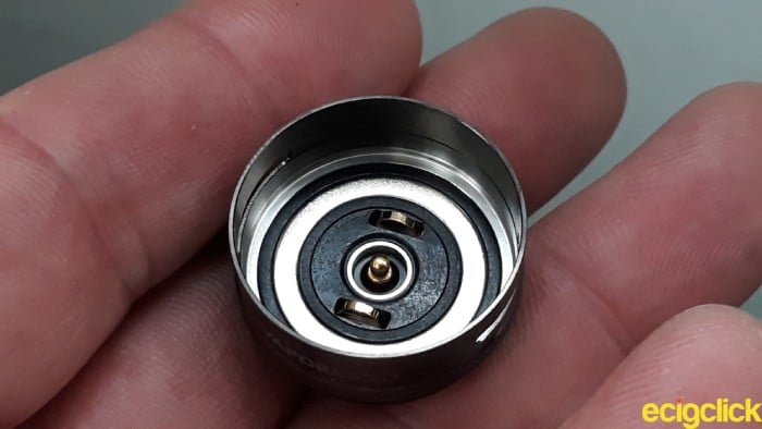 Vaporesso Target 80 inside the 510 connector plate