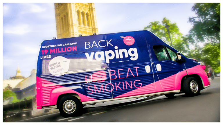 back vaping beat smoking tour bus london