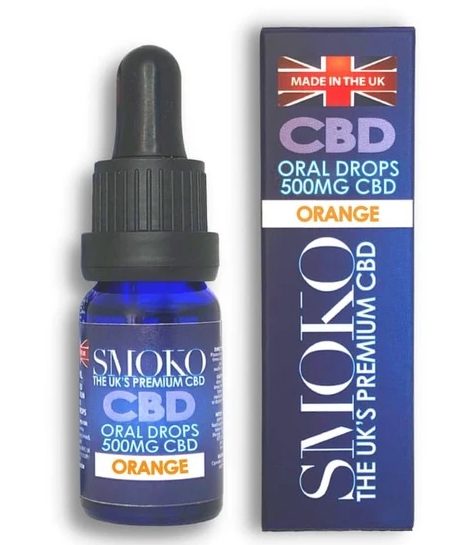 smoko cbd oral drops orange