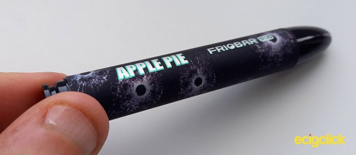 Friobar apple pie, bullet holes in design