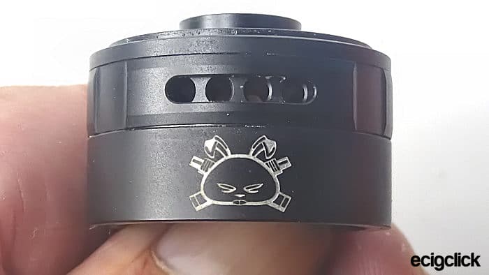 Hellvape Fat Rabbit RTA logo middle section