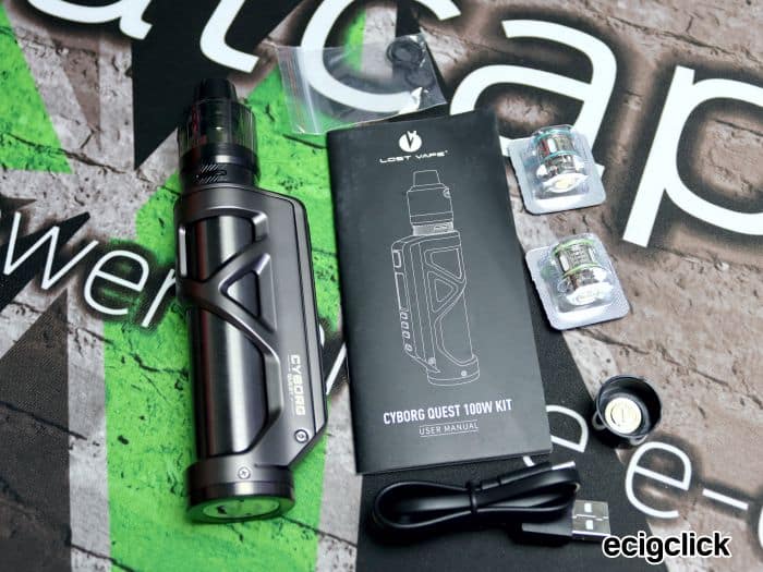 Lost Vape Cyborg Quest kit contents