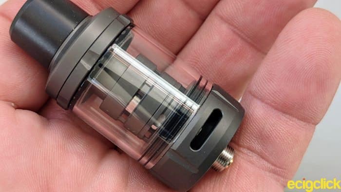 Vaporesso Target 100 kit wide adjustable airflow ports on the iTank