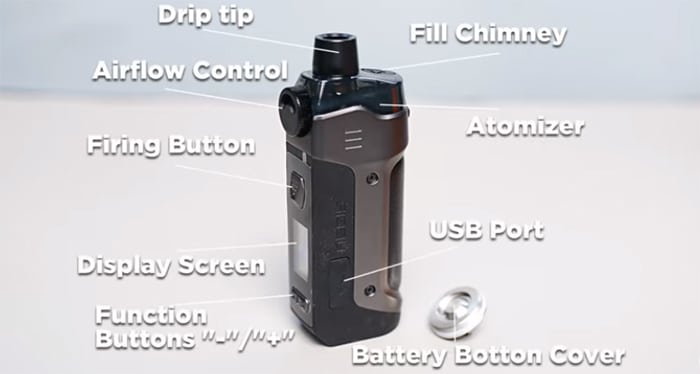 Geekvape B100 21700 Kit components