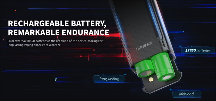 r kiss 2 batteries