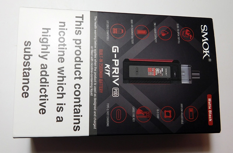 smok g-priv pod kit box