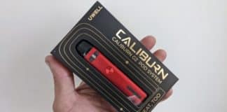 Uwell Caliburn G2 pod kit boxed image
