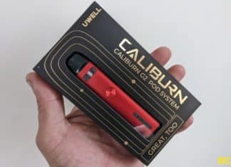 Uwell Caliburn G2 pod kit boxed image