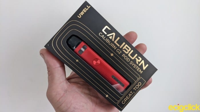 Uwell Caliburn G2 pod kit boxed image