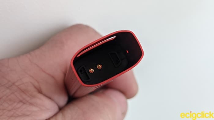 Uwell Caliburn G2 Pod Kit inside the battery section