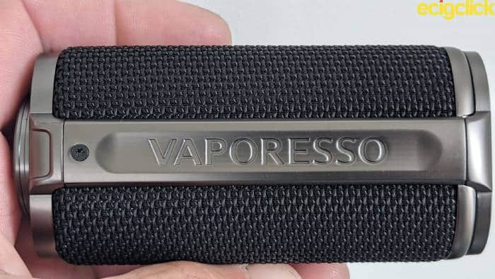 Vaporesso Target 220W Kit Vaporesso logo on side of frame