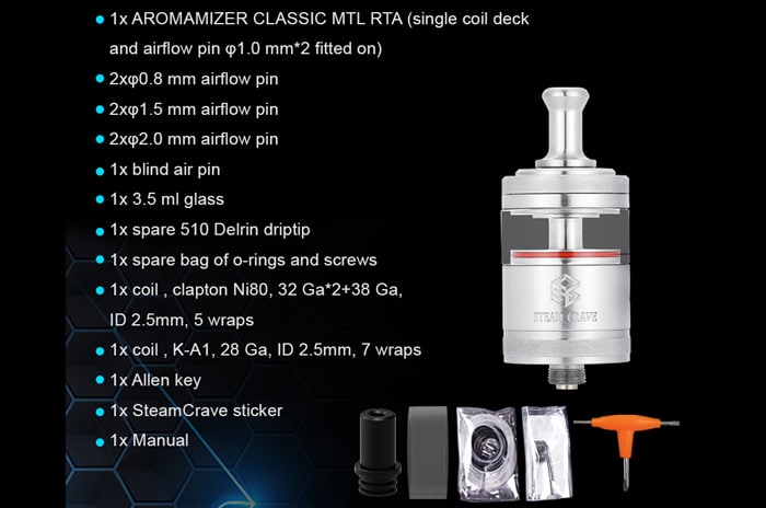 aromamizer classic contents