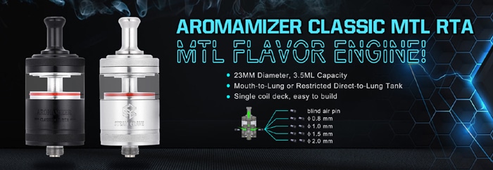 aromamizer classic mtl rta banner