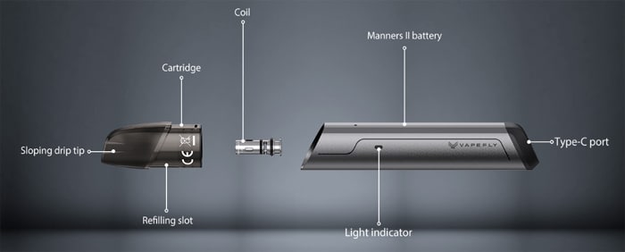 Vapefly Manners II components