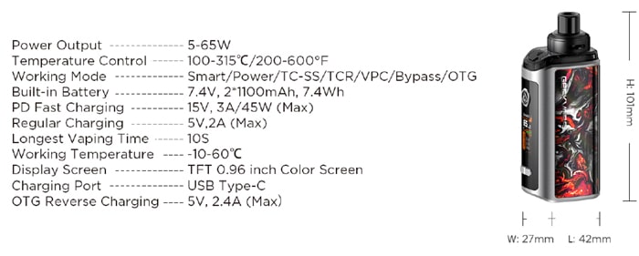 Obelisk 65fc specs