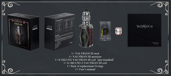 valyrian 3 contents