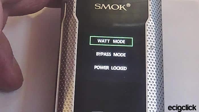 Smok RKiss2 screen menu
