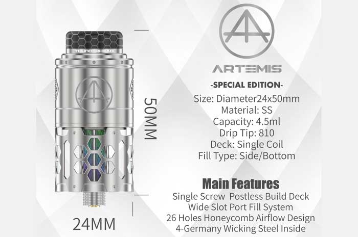 artemis se specs