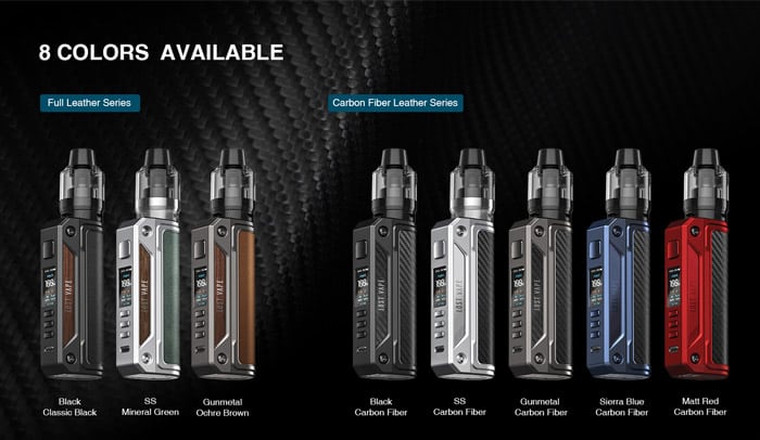 Lost vape thelema solo 100w kit colours