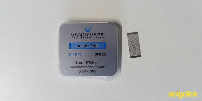 vandy vape m pro a1 m 0.15ohm mesh strip