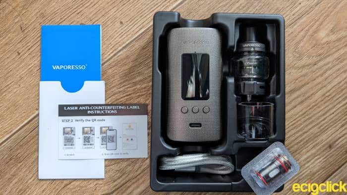 Vaporesso Gen 200 kit unboxed