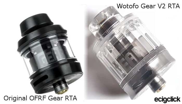 Gear V2 RTA and original device