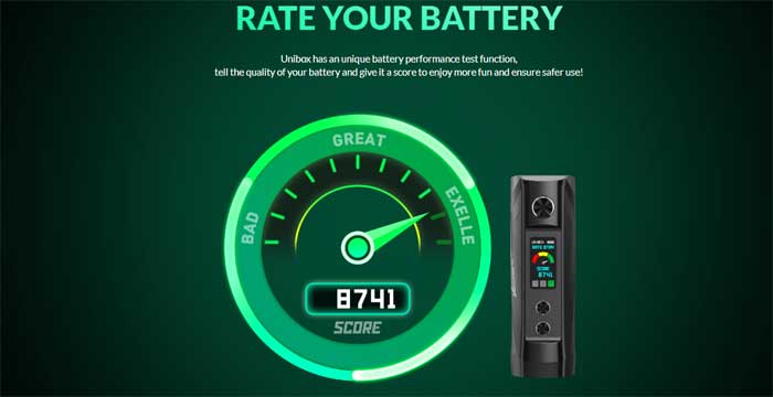 unibox rate battery