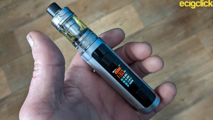 Aspire Zelos X Kit hand check pic