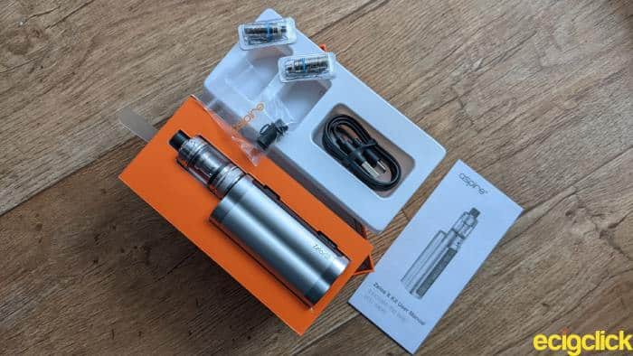 Aspire Zelos X Kit unboxed image