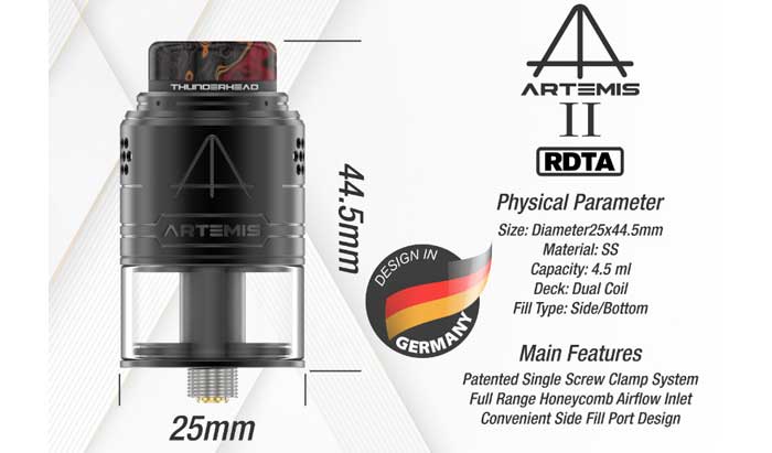 artemis 2 specs