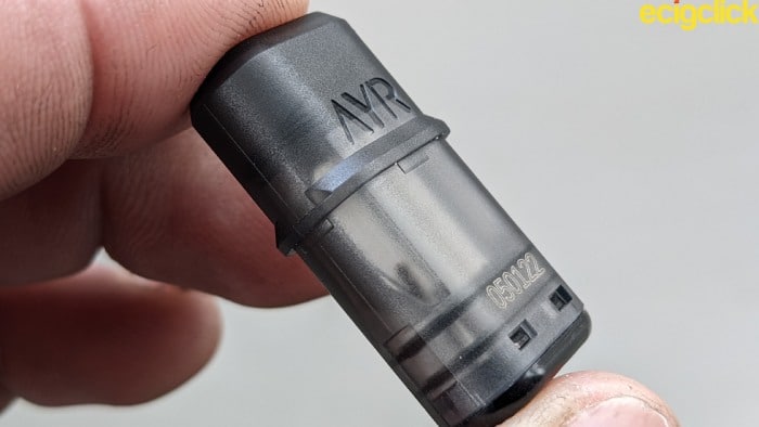 Ayr vape kit showing juice entry tube image