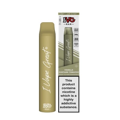 IVG Bar Plus Vanilla Custard Tobacco