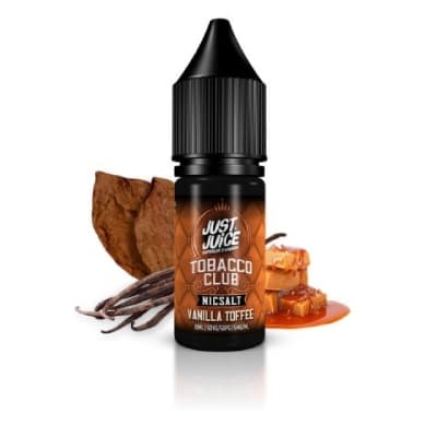 Just Juice Tobacco Club range Vanilla Toffee