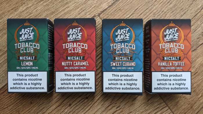 Just Juice Tobacco Club range review image