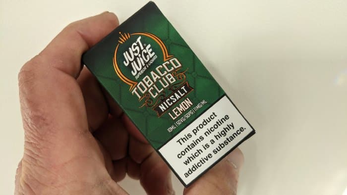 Just Juice Tobacco Club range presentation box image