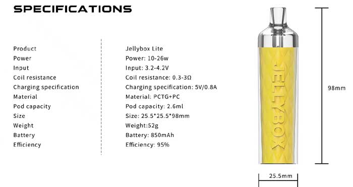 jellybox lite specs