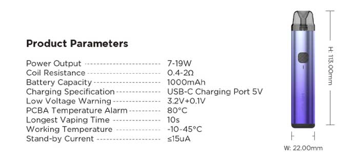 wenax h1 specs