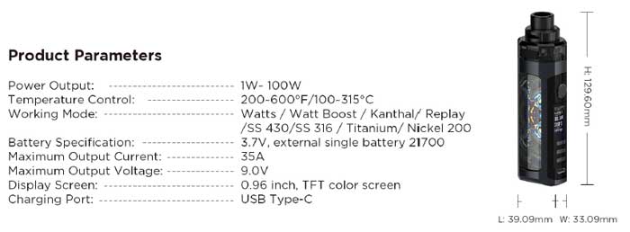 z100C specs