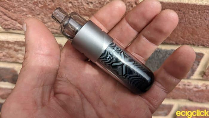 Moti X Mini Pod Kit hand check pic