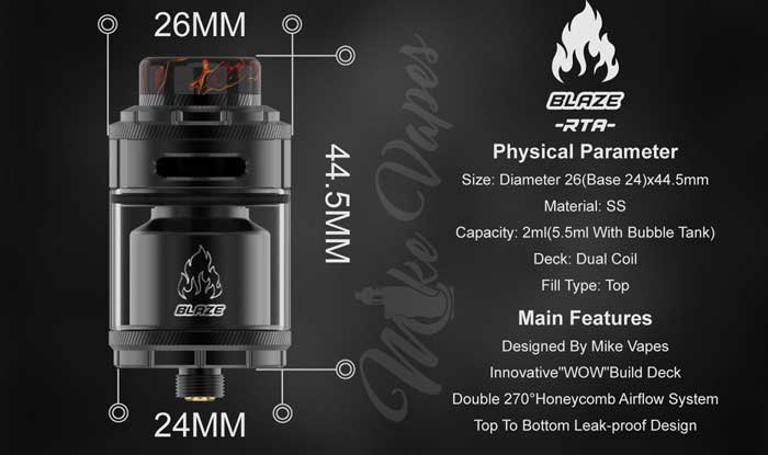 blaze rta specs