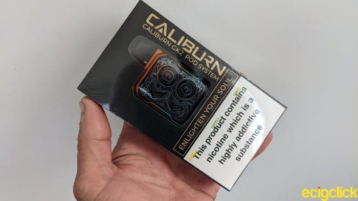 Uwell Caliburn GK2 Pod Kit boxed image