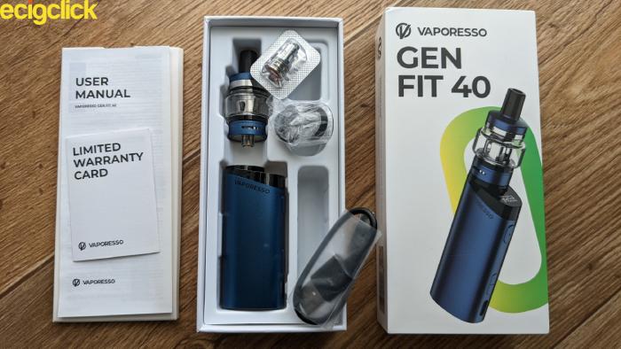 Vaporesso gen fit 40 unboxed image